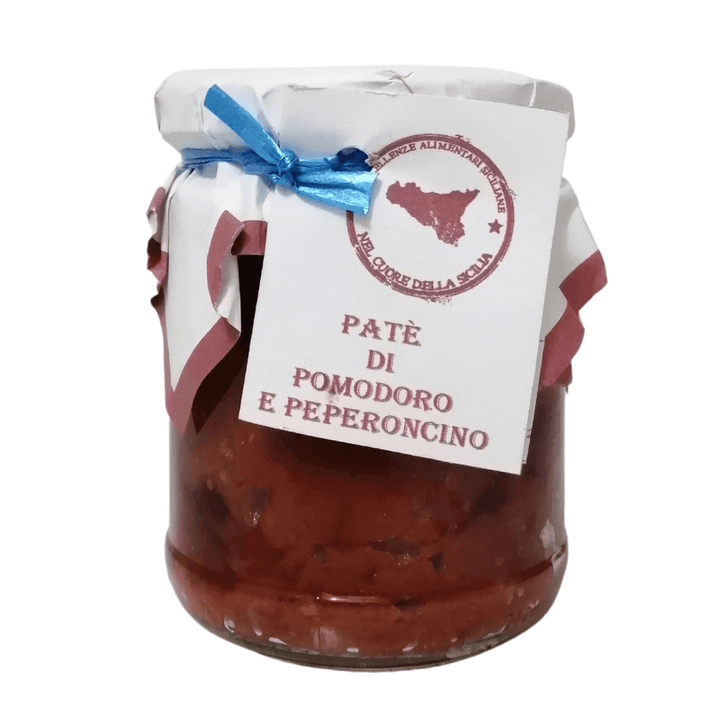 Patè Pomodori Secchi piccanti 190g con olio EVO - Nel Cuore della Sicilia