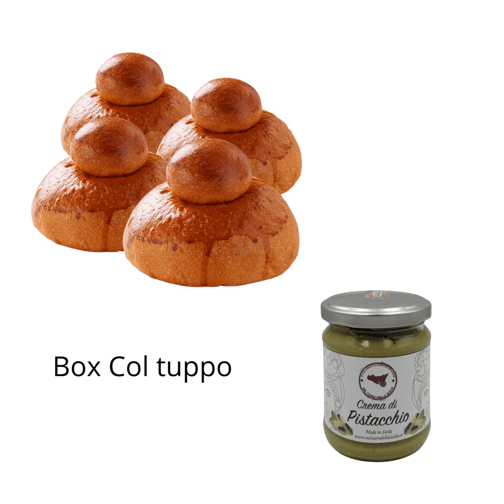 Box col Tuppo - Brioche al Pistacchio - Nel Cuore della Sicilia
