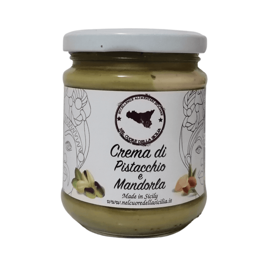 Crema Bi-gusto di Pistacchio e Mandorla 200g - Nel Cuore della Sicilia