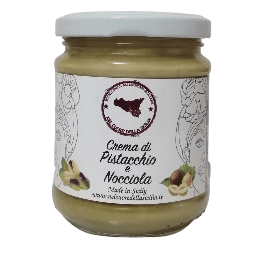 Crema Bi-gusto di Pistacchio e Nocciola 200g - Nel Cuore della Sicilia