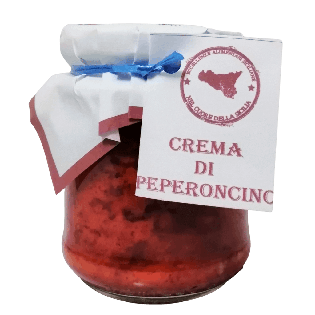 Crema di peperoncino rosso piccante in olio extravergine di oliva - Nel Cuore della Sicilia