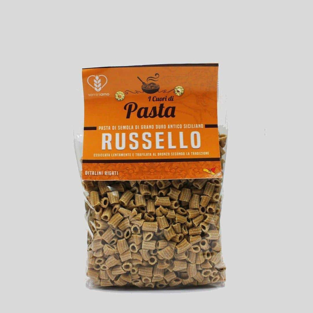 Ditalini Rigati grano antico Siciliano Russello 500g - Nel Cuore della Sicilia