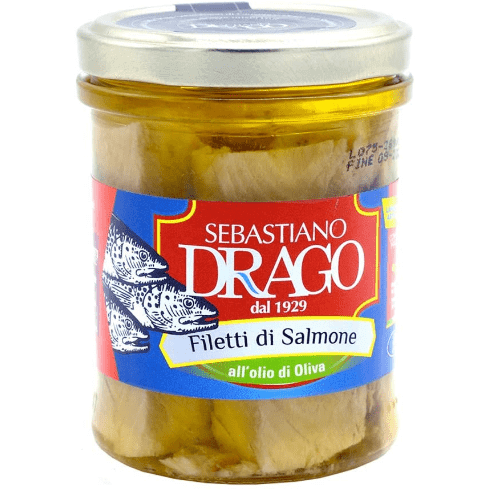Filetti di Salmone in olio di oliva vaso 200gr - Nel Cuore della Sicilia